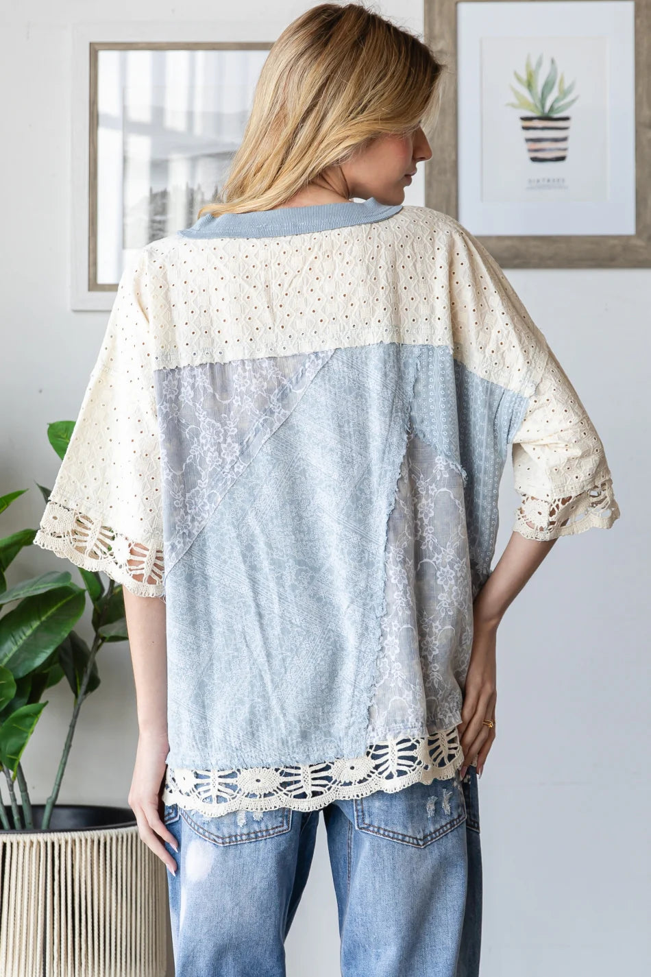 All the patchwork love top
