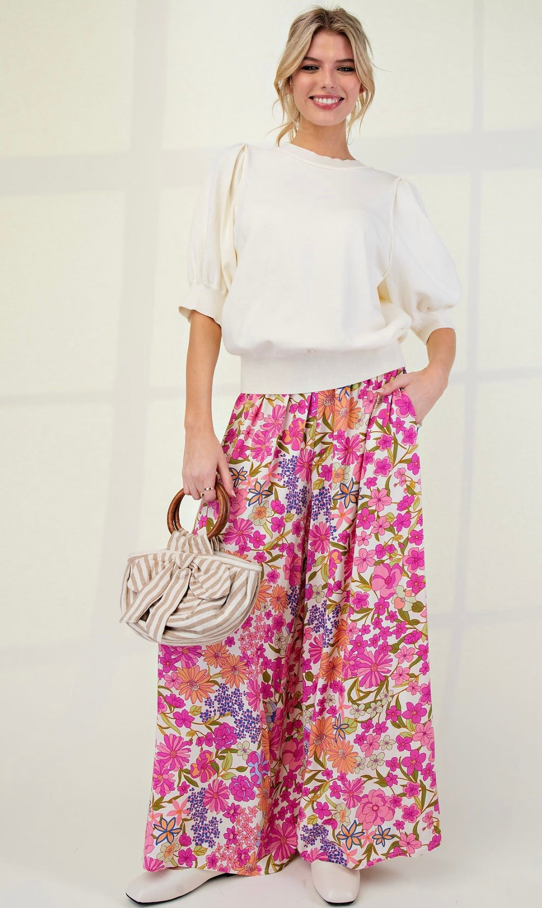 A Flower Garden mint pants